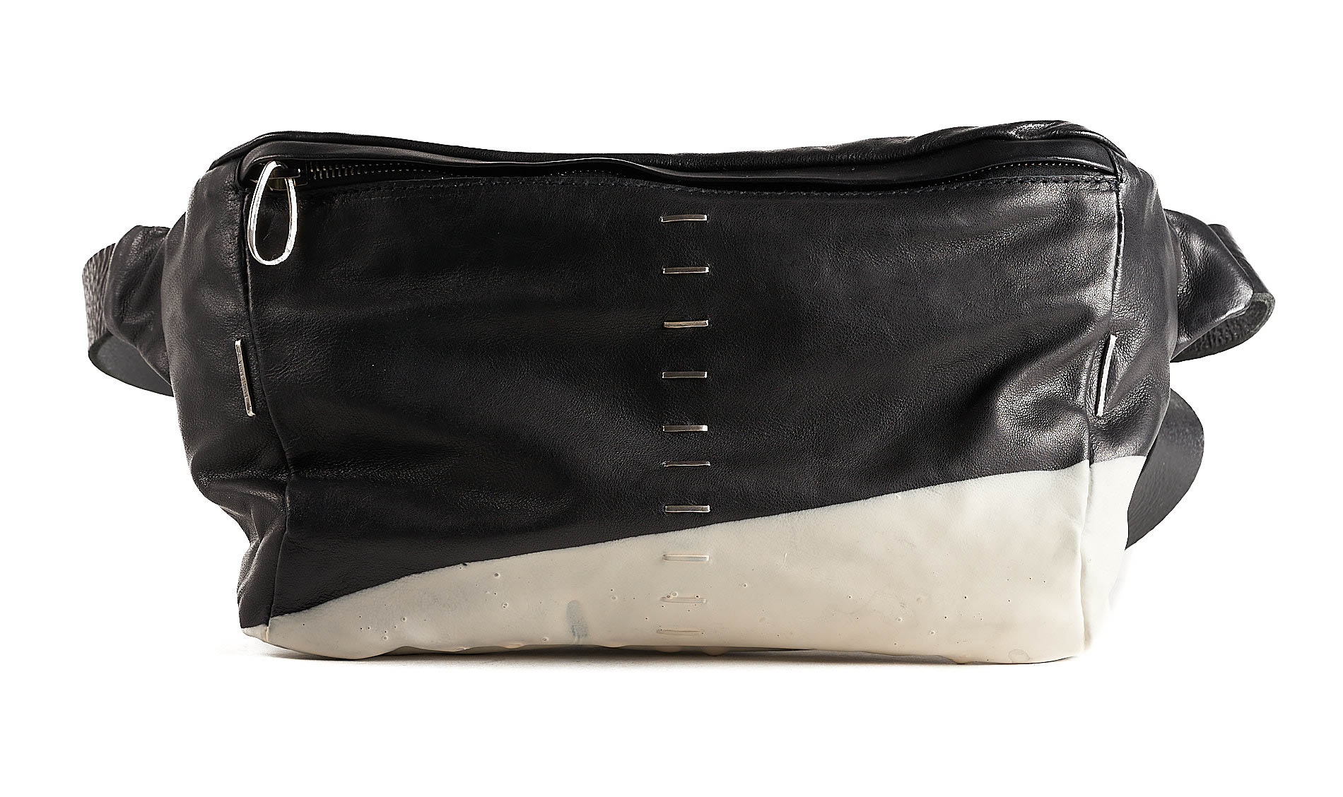 daniele basta leather and silver bags - FRONT